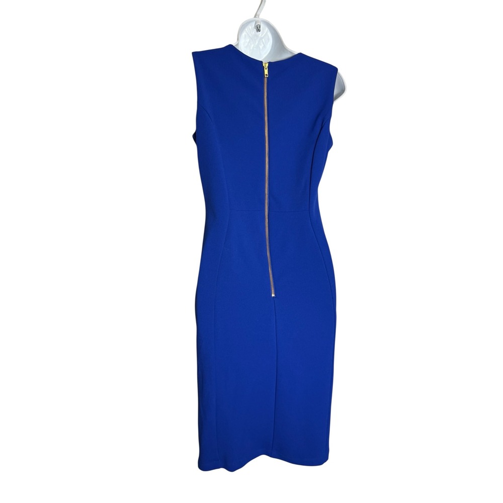 Marina Dress Size 2 Royal Blue Sleeveless Sheath Dressโ Career Cocktail Party ๐ - Picture 4 of 9